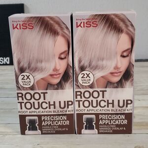 NEW 2 KISS Root Touch Up Complete Bleach Applicator Kit 4 Applications Included!
